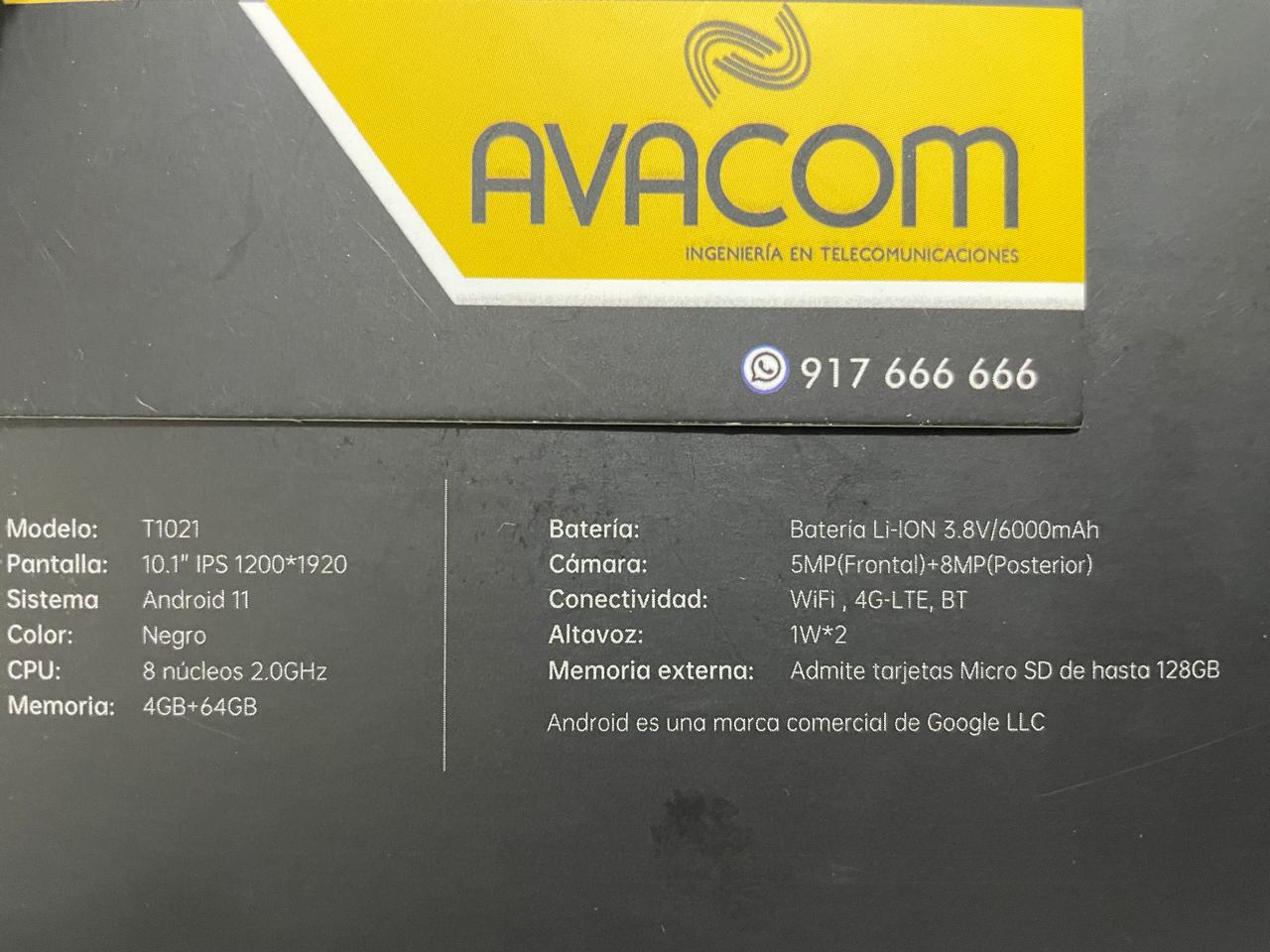 Tablet nueva Alldo Cube T1021 4g 299s