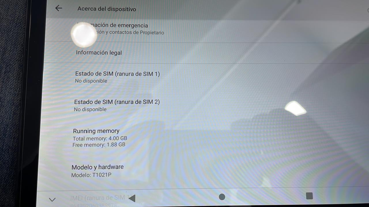 Tablet nueva Alldo Cube T1021 4g 299s