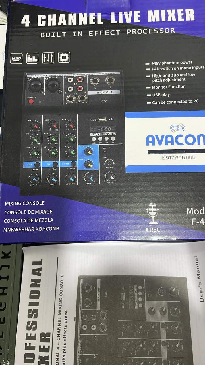 Consola mezcladora de sonido 169s